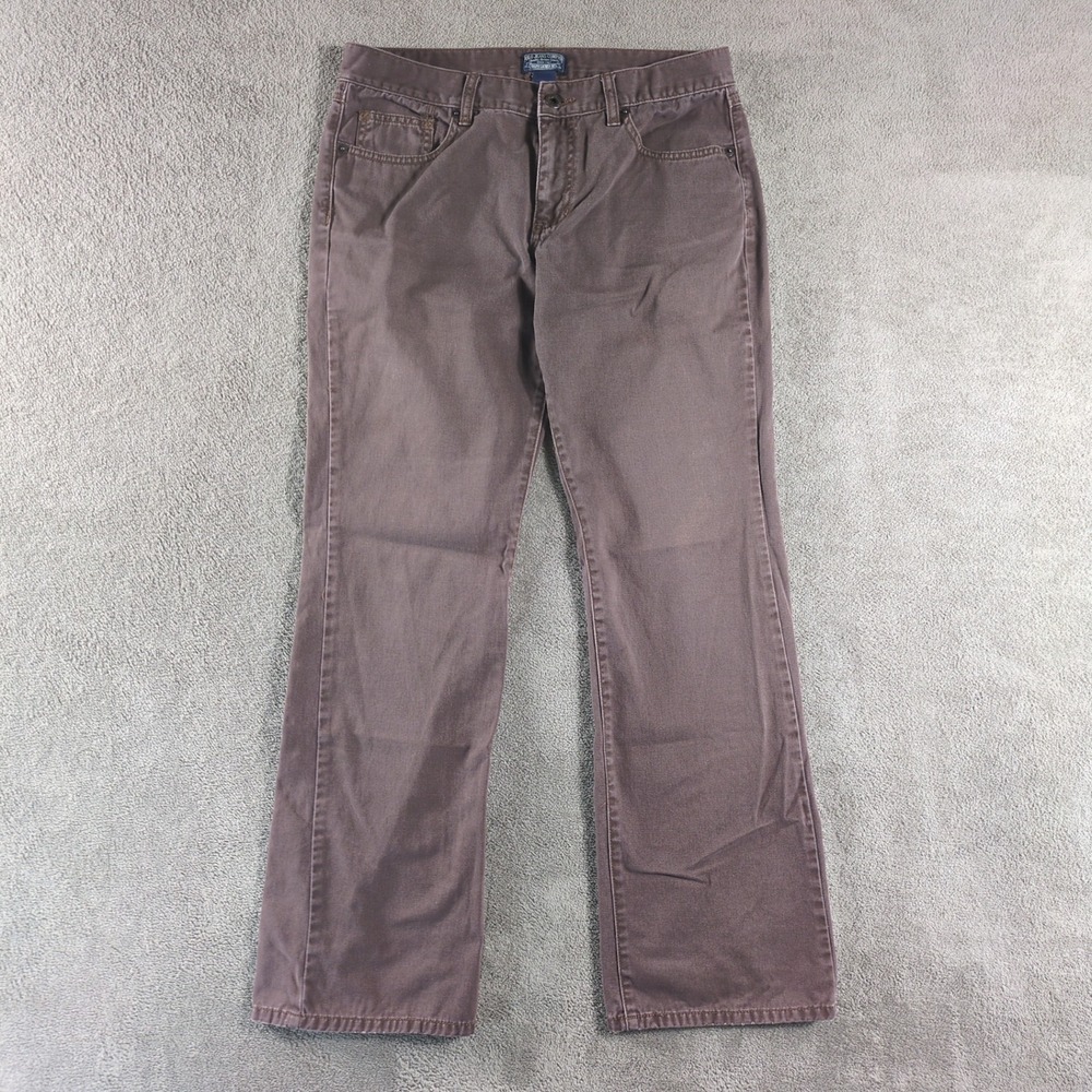 Polo Jeans Company Ralph Lauren Mfg Womens 10x32 Brown Bootcut Jeans Cotton